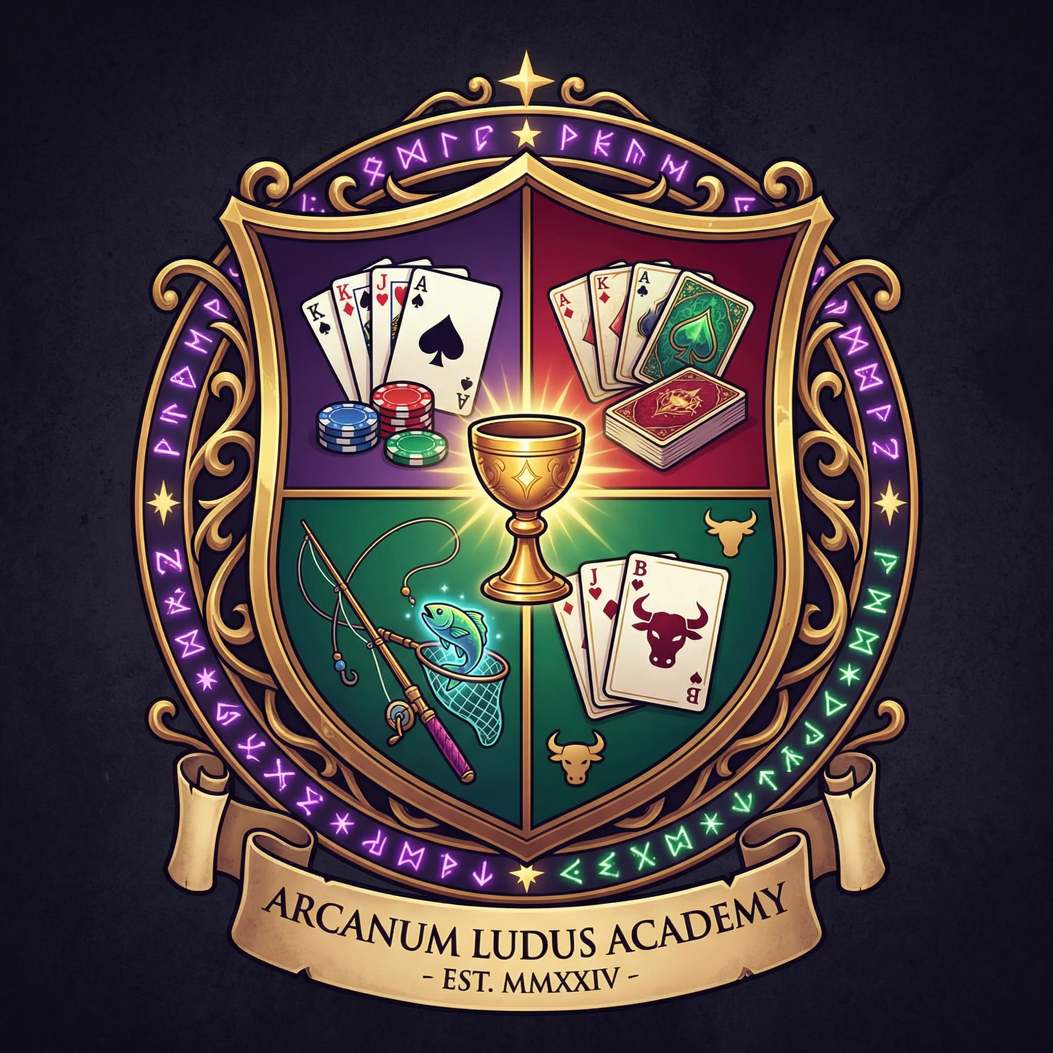 德州扑克app魔幻学院标志